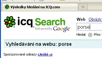 Zbavte se otravného ICQ search